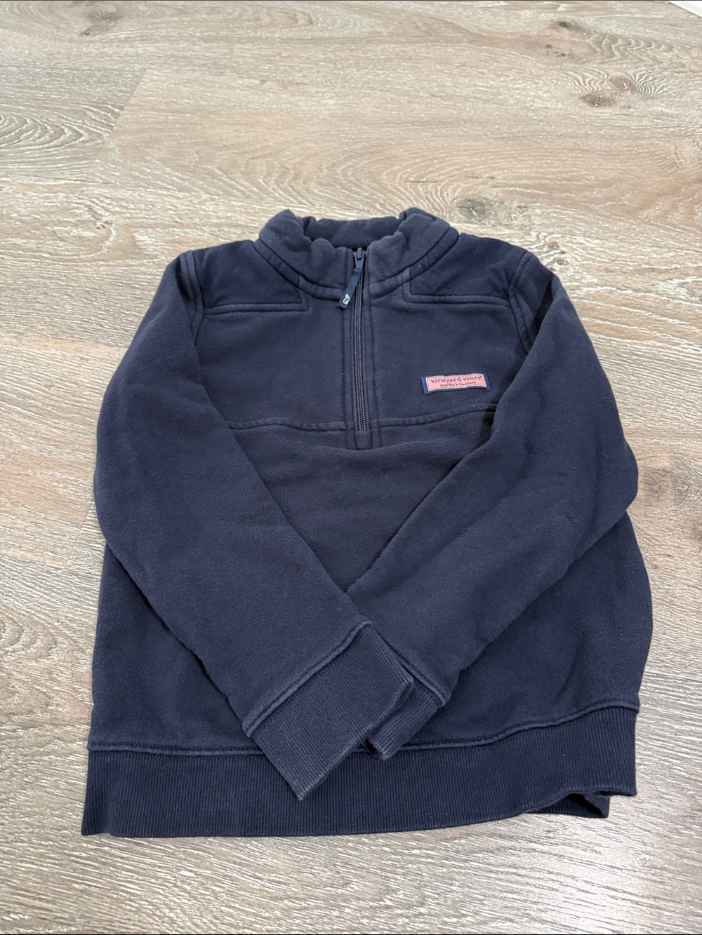 Vineyard Vines Navy Quarter-Zip shep shirt
